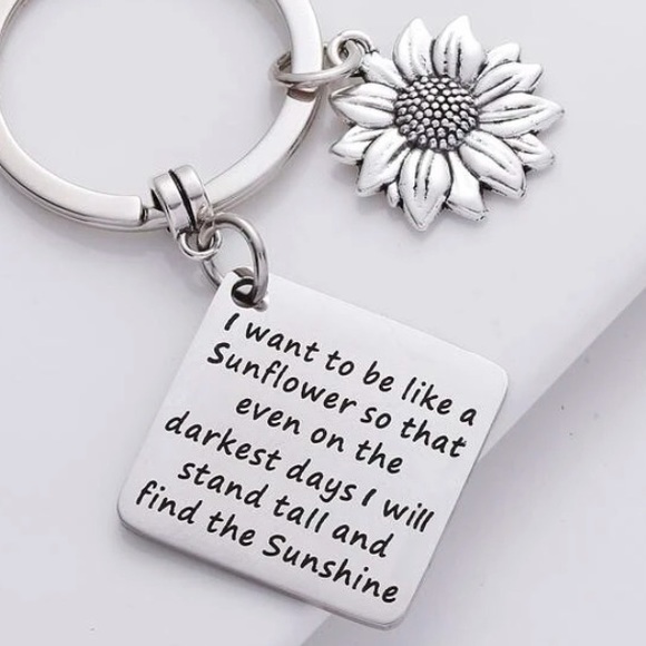 Accessories - NWT Sunflower Bag Charm / Key Ring
